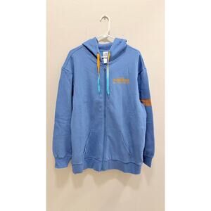NWT Disney Parks Animal Kingdom Expedition Everest Blue Zip Hoodie - Large